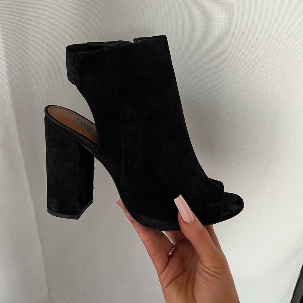 Black Open Toe Aldo Booties